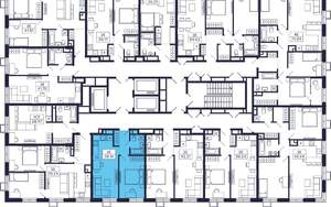 1-к квартира, строящийся дом, 40м2, 20/28 этаж