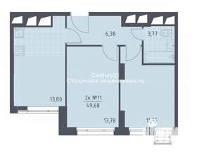2-к квартира, вторичка, 50м2, 27/31 этаж