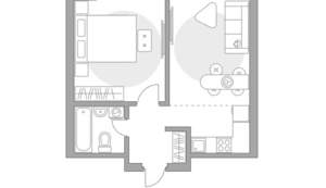 2-к квартира, вторичка, 39м2, 16/23 этаж