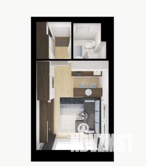 Студия квартира, вторичка, 20м2, 1/9 этаж