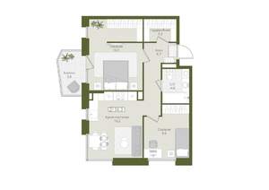 2-к квартира, вторичка, 56м2, 4/8 этаж