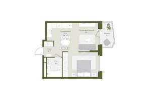 1-к квартира, вторичка, 39м2, 2/8 этаж