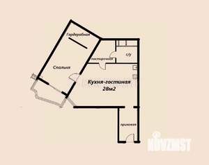 2-к квартира, вторичка, 69м2, 16/21 этаж