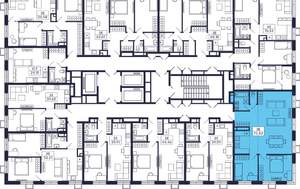 2-к квартира, строящийся дом, 73м2, 28/28 этаж