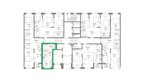 Студия квартира, вторичка, 25м2, 1/9 этаж