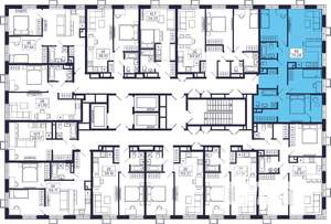 3-к квартира, строящийся дом, 81м2, 28/28 этаж