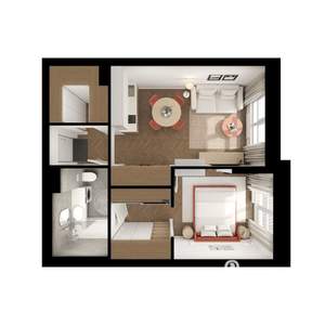 1-к квартира, вторичка, 39м2, 5/9 этаж