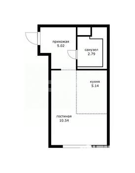 Студия квартира, вторичка, 24м2, 4/28 этаж