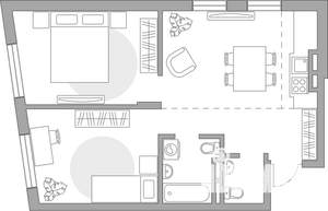 3-к квартира, строящийся дом, 57м2, 3/6 этаж