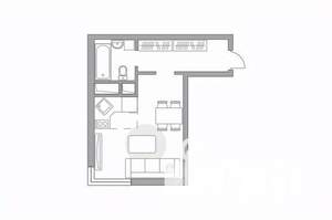 Студия квартира, вторичка, 25м2, 22/25 этаж