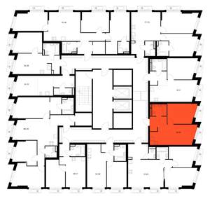 1-к квартира, вторичка, 38м2, 2/9 этаж