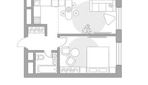 2-к квартира, вторичка, 41м2, 21/23 этаж