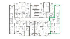 2-к квартира, вторичка, 76м2, 6/9 этаж