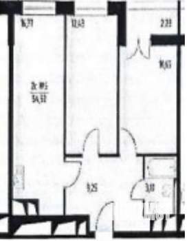 2-к квартира, вторичка, 52м2, 27/30 этаж