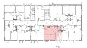 3-к квартира, вторичка, 51м2, 2/22 этаж