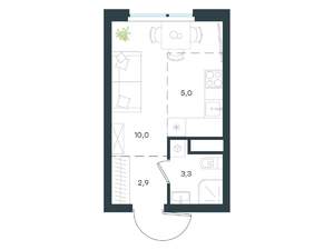 Студия квартира, вторичка, 21м2, 5/15 этаж