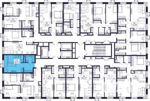 Студия квартира, строящийся дом, 30м2, 26/28 этаж