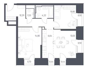 2-к квартира, вторичка, 67м2, 4/30 этаж
