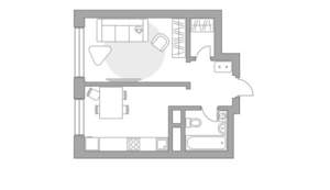 1-к квартира, вторичка, 33м2, 20/23 этаж