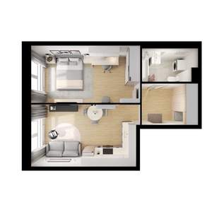 1-к квартира, вторичка, 44м2, 8/9 этаж