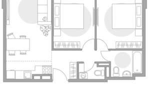 3-к квартира, строящийся дом, 51м2, 4/5 этаж