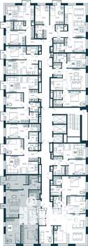 3-к квартира, строящийся дом, 86м2, 22/25 этаж