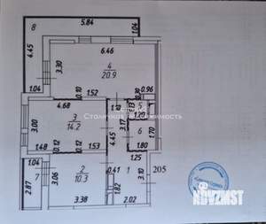 2-к квартира, сданный дом, 67м2, 18/25 этаж