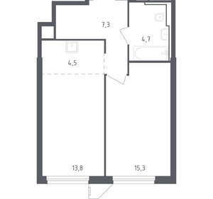 1-к квартира, вторичка, 35м2, 18/28 этаж