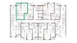 1-к квартира, вторичка, 47м2, 5/9 этаж