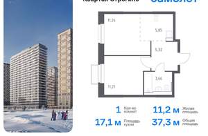 1-к квартира, вторичка, 33м2, 22/24 этаж