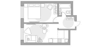 2-к квартира, вторичка, 40м2, 20/23 этаж