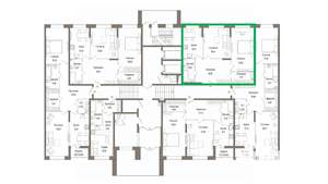 2-к квартира, вторичка, 71м2, 1/9 этаж