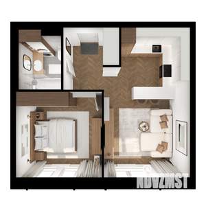 1-к квартира, вторичка, 42м2, 8/9 этаж