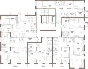 1-к квартира, вторичка, 57м2, 9/9 этаж