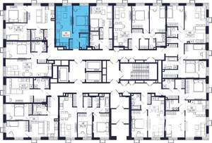 1-к квартира, строящийся дом, 40м2, 2/28 этаж
