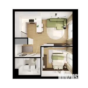1-к квартира, вторичка, 36м2, 4/9 этаж