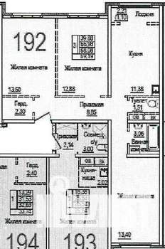 3-к квартира, вторичка, 69м2, 2/8 этаж