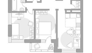 3-к квартира, вторичка, 53м2, 6/22 этаж