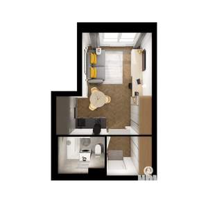 Студия квартира, вторичка, 25м2, 6/9 этаж