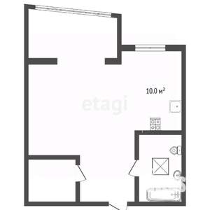 1-к квартира, вторичка, 52м2, 2/17 этаж