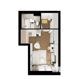 Студия квартира, вторичка, 25м2, 9/9 этаж