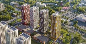 3-к квартира, строящийся дом, 73м2, 22/28 этаж