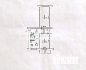 2-к квартира, вторичка, 48м2, 4/5 этаж