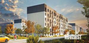 3-к квартира, строящийся дом, 51м2, 4/6 этаж