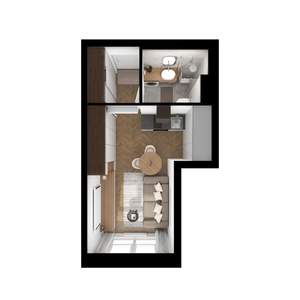 Студия квартира, вторичка, 22м2, 8/9 этаж