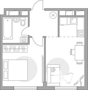 2-к квартира, вторичка, 31м2, 8/14 этаж