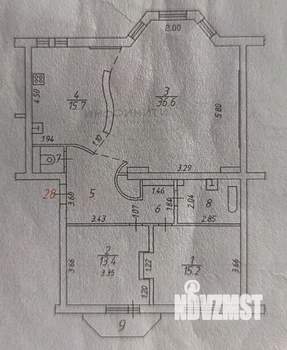 3-к квартира, вторичка, 107м2, 3/4 этаж
