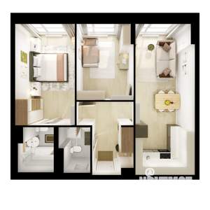2-к квартира, вторичка, 59м2, 9/9 этаж