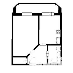 1-к квартира, вторичка, 41м2, 21/22 этаж