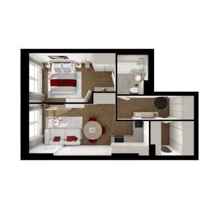 1-к квартира, вторичка, 43м2, 8/9 этаж